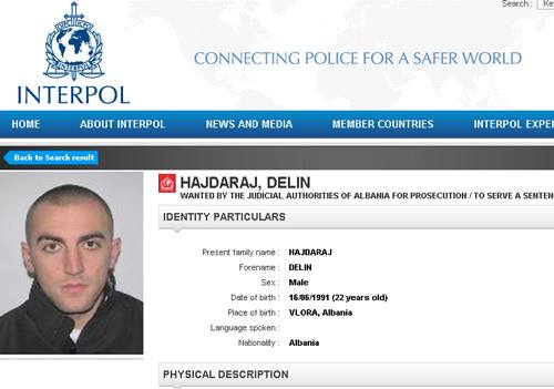 Interpoli në kërkim të 22-vjecarit Delin Hajdaraj