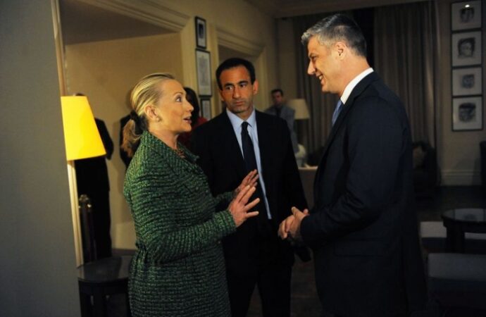 Thaçi takon Hillary Clinton